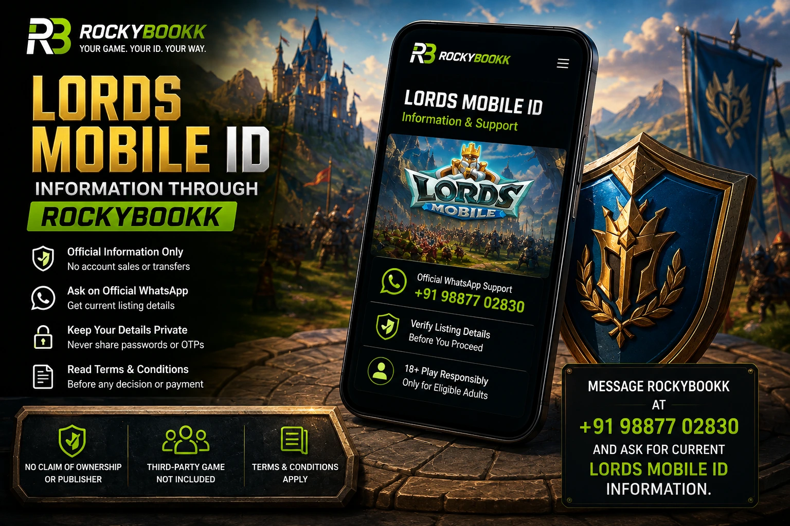 RockyBookk Lords Mobile information on mobile and desktop